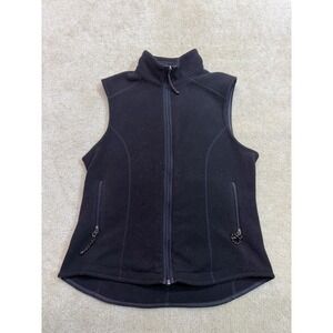 Vintage Patagonia Synchilla Vest Womens Large Black Fleece Full Zip USA Made